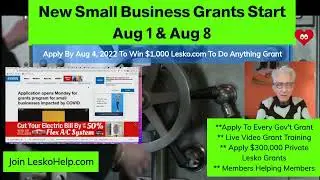 2 New Small Business Grants Start Aug 1 and Aug 8, 2022