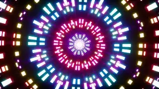 Colorful Dotted LED Lights VJ Loop Background