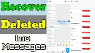 How To Recover Deleted Imo Messages | Restore Imo Deleted Messages