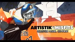 Sport Themed Murals - Artistik Misfits -Houston Mural Company