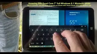 Winbook $99 7" Windows 8 Tablet Review 1: