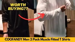 COOFANDY Men 2 Pack Muscle Fitted T Shirt Gym Workout Athletic Long Sleeves Tee | Worth Buying?