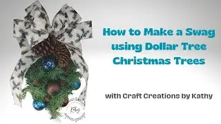 Pine Cone Swag | Christmas Swags | Christmas Swags for Front Door | Dollar Tree Christmas Tree Ideas