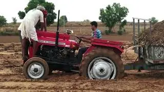 tractor stands #power of tractor #amazing driver# farmer work ###