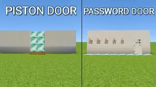 3 Simple Redstone Build In Minecraft Pocket/Bedrock/Java Edition || Piston Door || Password Door