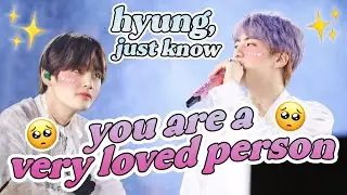 taehyung will make sure seokjin feels loved