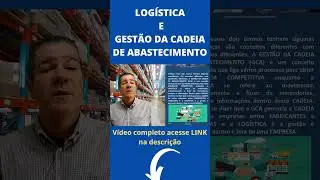 Logística e Gestão da Cadeia de Abastecimento  #shorts