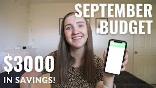 September Budget With Me! Every Dollar Budget Saving $3000!