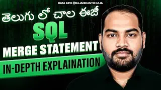 Master SQL MERGE Statement | Best Real-Time Tutorial for Data Engineers & Analysts In Telugu