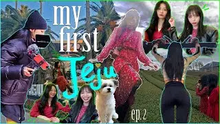 Jeju Island [DAY2] 🐶 내 생애 첫 제주 : 오설록/녹차밭(Osulloc) 🍵🌿🌹 | Clip.02