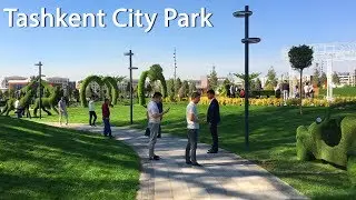 Walking around Central Park in Tashkent City\Полный обзор 