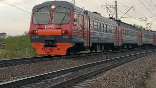 Электричка ЭД4М-0096 на участке 76км Сергиев Посад