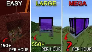 Minecraft: Building Different Size of Gold Farms! (1.20+)