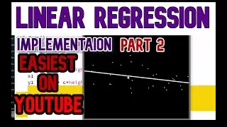 Linear Regression Implementation Python in Hindi | Part 2 | Easiest | Machine Learning