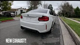 INSTALLING THE VALVETRONIC EXHAUST | BMW M2 COMP | BEST SOUNDING S55 | POV | 4K