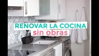Cambia el look de tu cocina sin obras: azulejos y encimera.