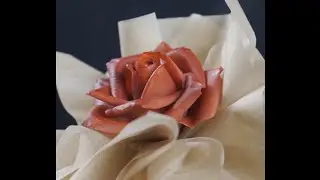 Flower Cake: Amazing rose chocolate flower skill
