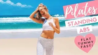 15 MINUTE PILATES STANDING ABS WORKOUT 💕