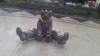 Москва. Цветной бульвар у цирка Никулина летом.