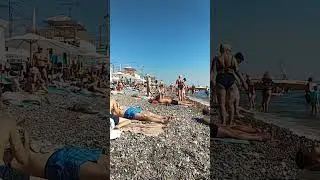 Пляж в Лазаревской