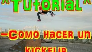 SkateTutorial #4 Como hacer un kickflip
