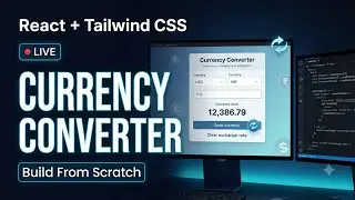 🔴 LIVE | Build a Currency Converter 💱 | React + Tailwind CSS | Live Coding