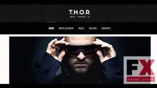 Preview Black and White Singer WordPress Theme by Delta Wo