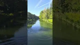 Jumping into Munich's Eisbach Canal for some summer fun!