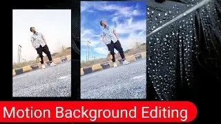 How to add motion in photo background