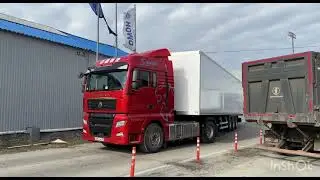 Отгрузка полуприцепа с изотермическим фургоном