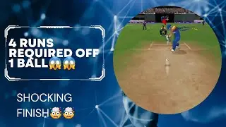 1 ball 4 runs🤯🤯 Shocking finish😱😱 | Last ball thriller | WCC3 | WCC 3 | World Cricket Championship 3