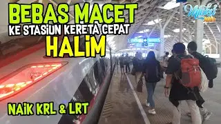 How to Get to Halim Fast Train Station Via KRL and LRT