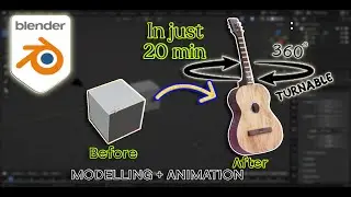 How To Model a Guiter in Blender.