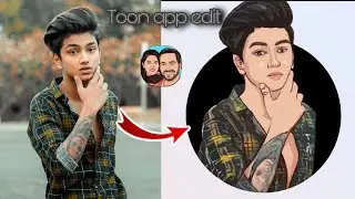 picsart portrait cartoon photo editing tutorial | cartoon portrait logo | @Tushars World | KL EDITZ