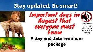 August important International days to remember #international #august #important