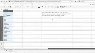Массовое объединение ячеек в таблицах Google Docs