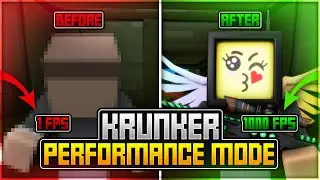 TRYING PERFORMANCE MODE IN KRUNKER! (FPS Boost?)