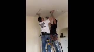 Guy has an extreme reaction to being tickled.