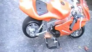 how to start a pocket bike