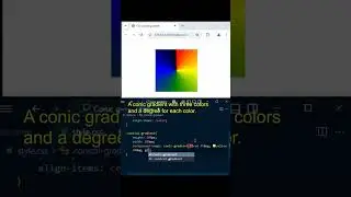 CSS Conic Gradients || How to add conic gradient using html and css