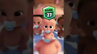 Brawl Stars Rank Up Boss Baby #brawlstars #animation #brawlstarshorts #viral #shorts