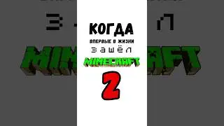 Когда в первые в жизни зашëл в майнкрафт 2 😁 #minecraft #майнкрафт