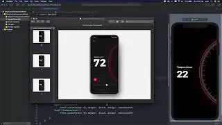 SwiftUI 2.0 Temperature Control UI