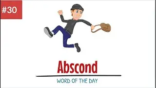 'Abscond' Meaning with sentence examples || Daily use English vocabulary || EngliMation
