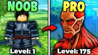 Noob To PRO With NO ROBUX In Attack On Titan Revolution Roblox! (Part 1)