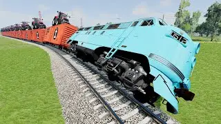 Realistic Train Crashes #26 - Beamng.Drive
