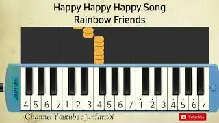 Happy Happy Happy Song | Rainbow Friends | pianika tutorial