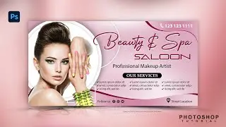 Beauty Parlour Banner Design | Adobe Photoshop Tutorial