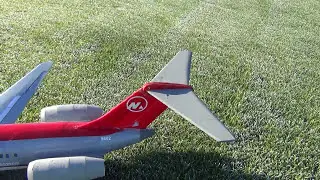 RC Depron DC-9-30 Airliner scary flight #2