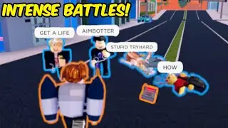 SUPER INTENSE 5v1 C4 SALTY COP BATTLES | Roblox Jailbreak